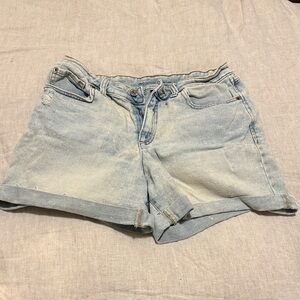 Stylish Light Blue Denim Jean Shorts